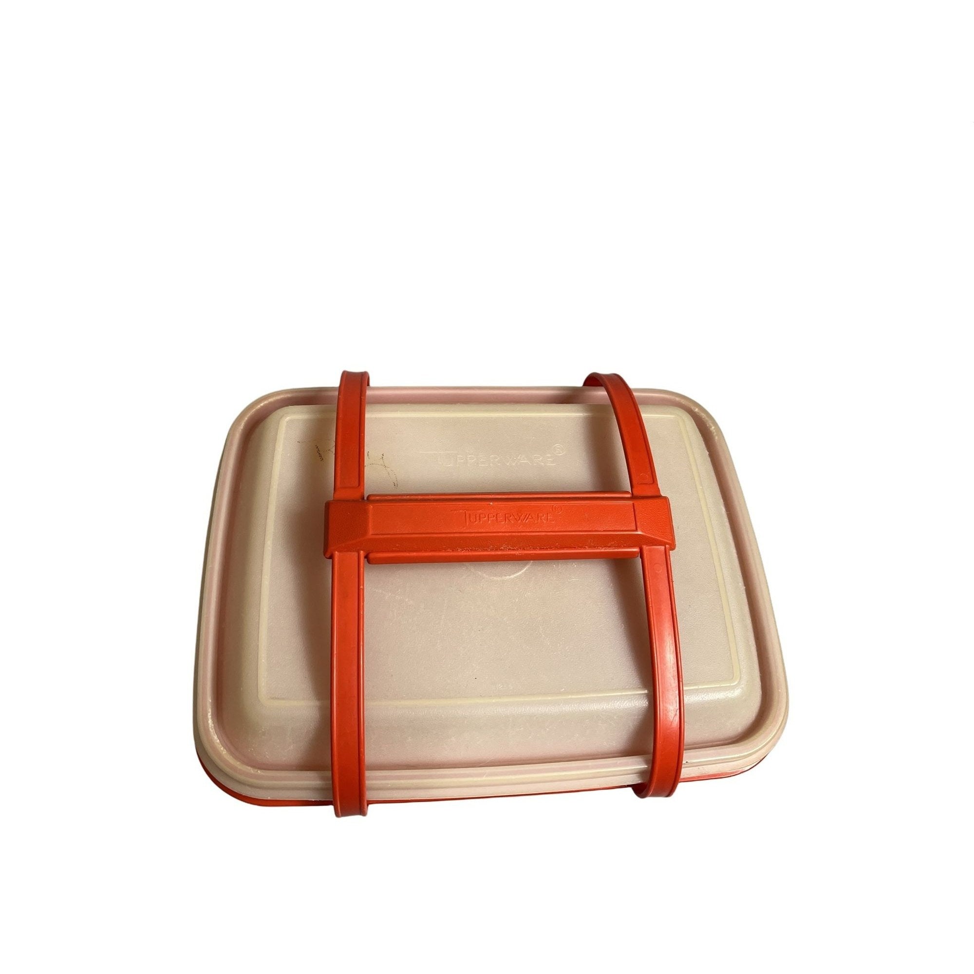 Vintage Tupperware Insulated Lunchbox Set - burgundy,… - Gem
