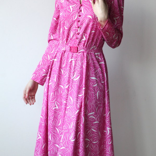 Robe Rose Vintage 60's / 70's ,