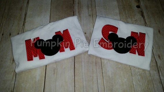 mom and son mickey mouse shirts