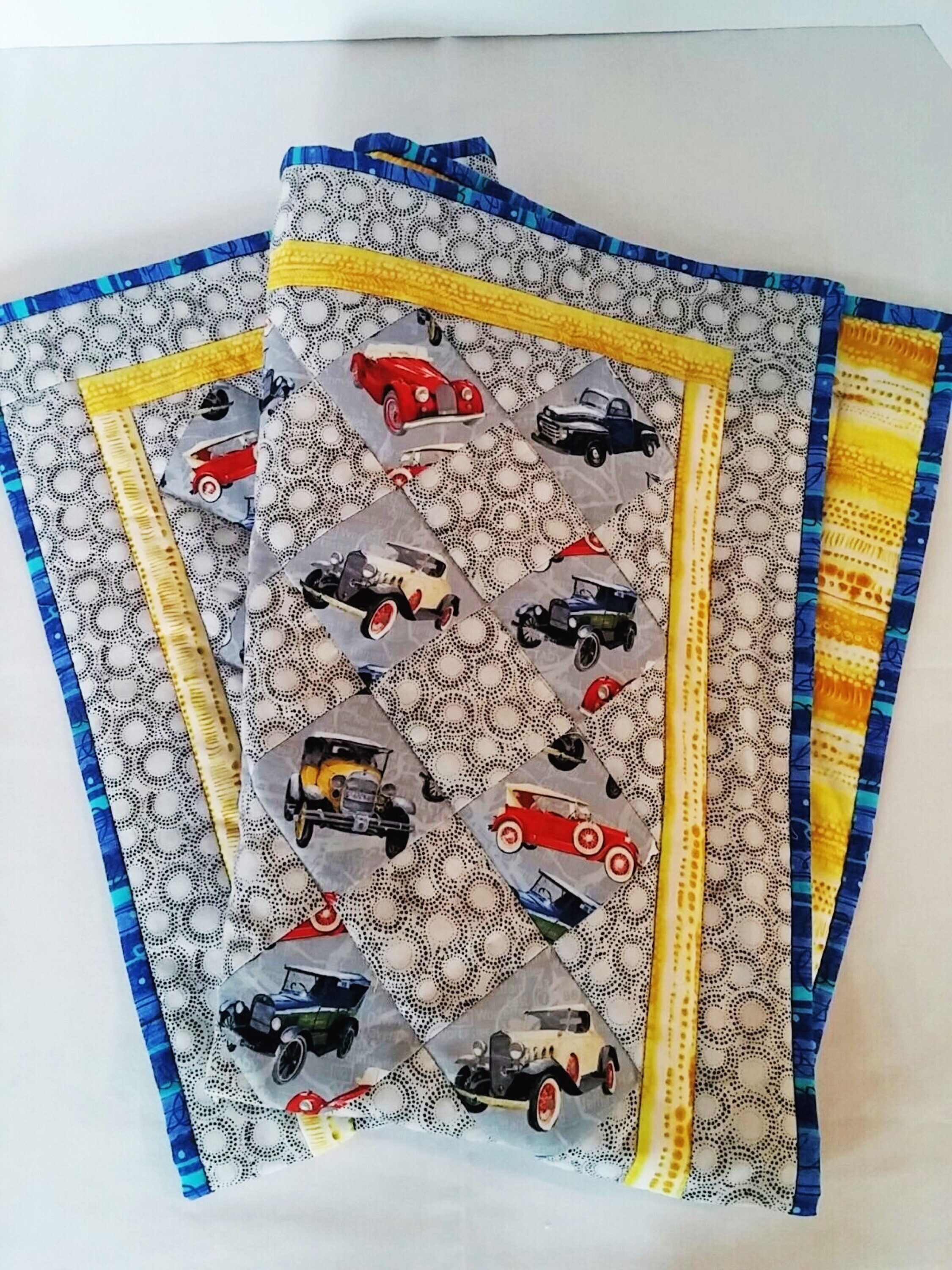 Classic Car Baby Quilt Car Baby Quilt Car Nursery Handmade Etsy