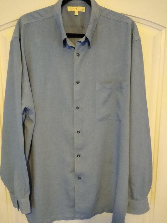 Vintage Joseph Abboud 100% Viscose Long Sleeve Shirt Sz L - Etsy