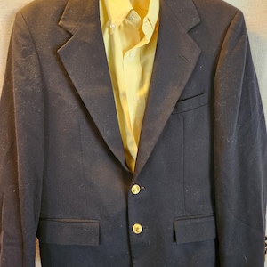 Vintage Polo by Ralph Lauren Women's Navy Blue Blazer Sz 14.