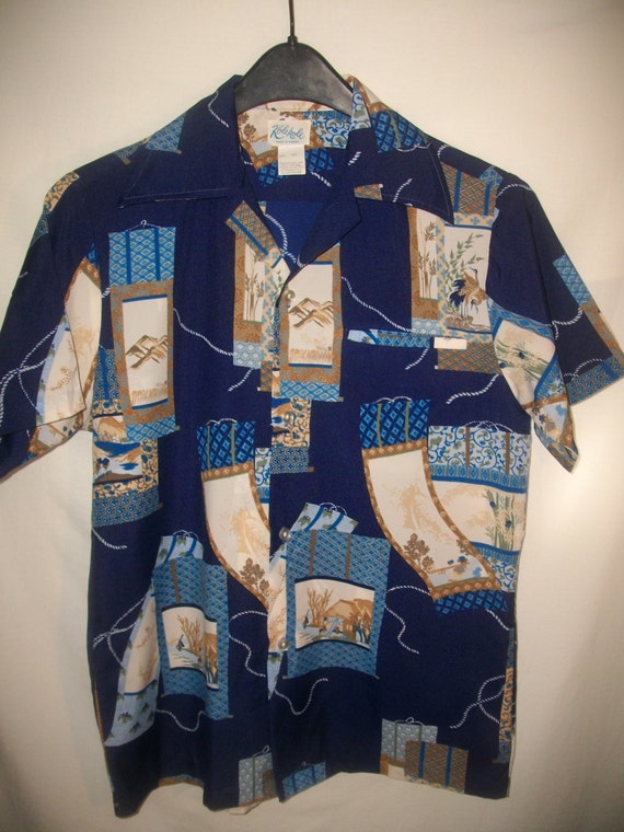 Vintage 70's Kole Kole Men's Hawaiian Shirt Sz S - image 1