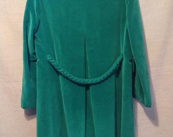 Vintage 60's Marguerite Rubel San Francisco Velour Coat Sz S