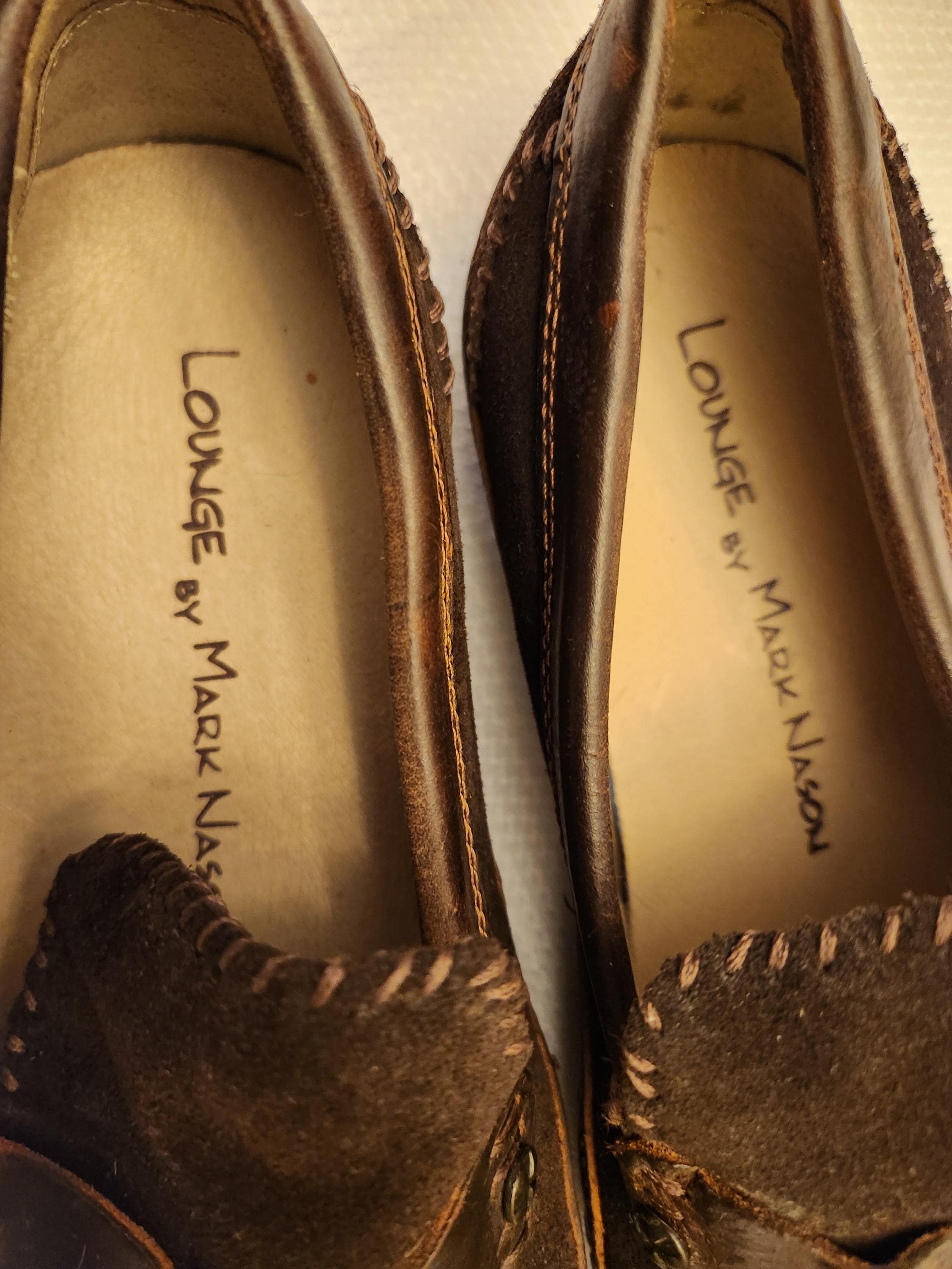 Lounge by Mark Nason Unisex Suede and Leather Slip-on  display picture 1