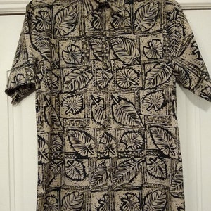 Vintage 80&#39;s Tori Richard Hawaiian Made Tropical Short Sleeve Shirt Sz M.