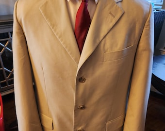Vintage Brooks Brothers Cotton Blend Spring/Summer Blazer Sz 40R.