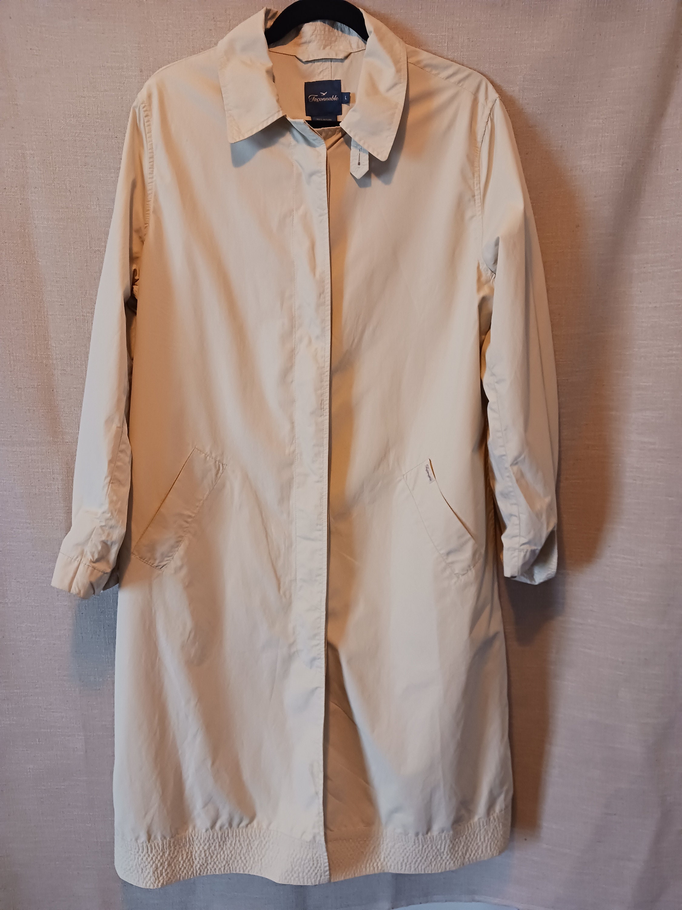 Vintage 90's Faconnable Women's Rain/trench Coat Sz L - Etsy Vintage 90's Faconnable Women's Rain/trench Coat Sz L - Etsy