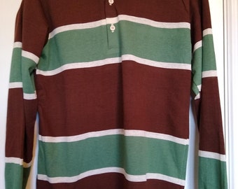 NWOT Vintage 60's Pro Action Long Sleeve Polo Shirt