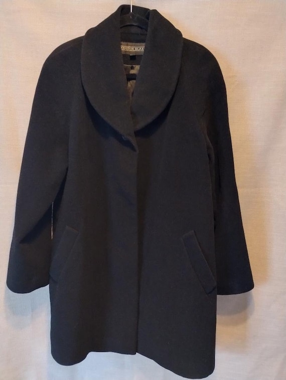 Vintage Kristen Blake Wool/Silk Overcoat Sz 16 - image 1