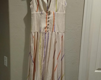 bandana print maxi dress VENUS Linen V-Neck Maxi Dress | Heritage Bandana Medley
