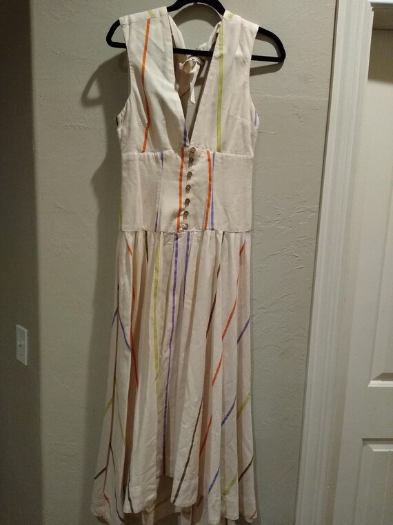 Free People 100% Cotton Striped Sleeveless Dress Sz S - Etsy