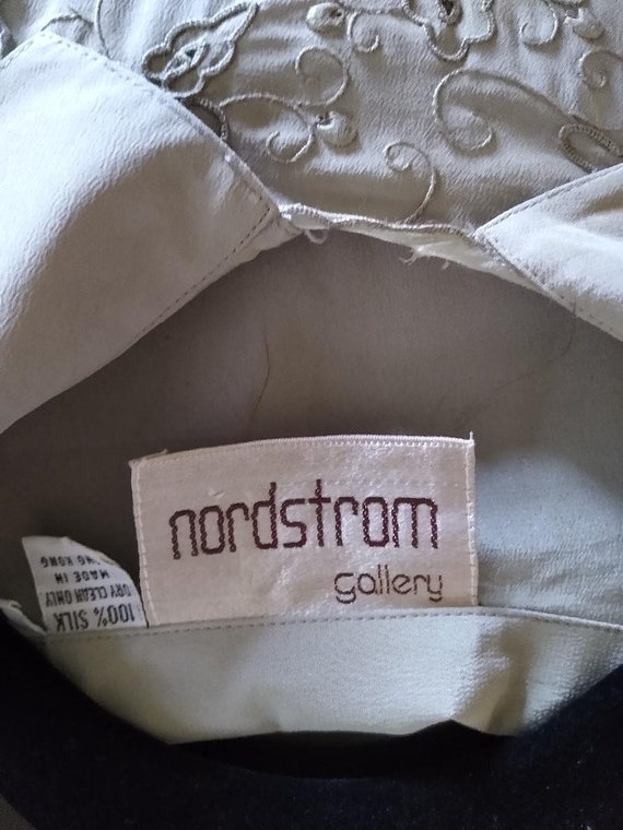 NWT Vintage 60's Nordstrom Gallery Embroidered 10… - image 3