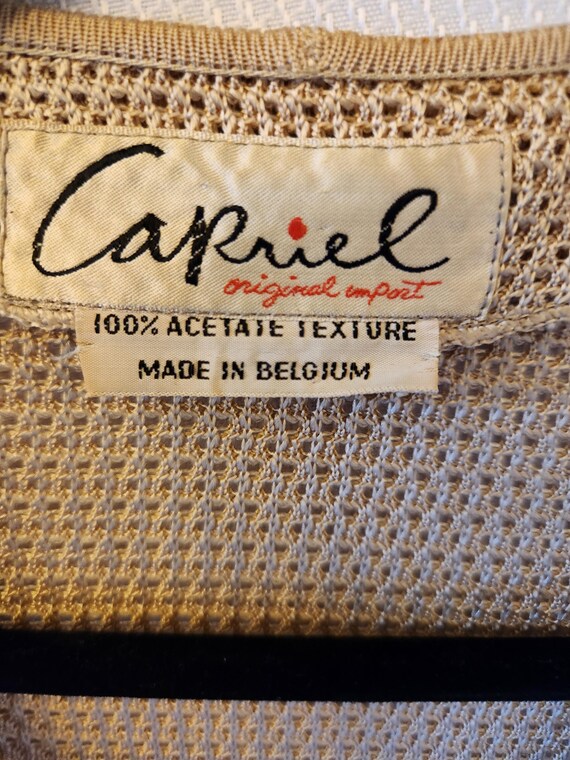 トップス vintage babouche cardigun cr NWT Vtg 2000s Y2k Nanette Lepore Crochet Striped Cape Bolero