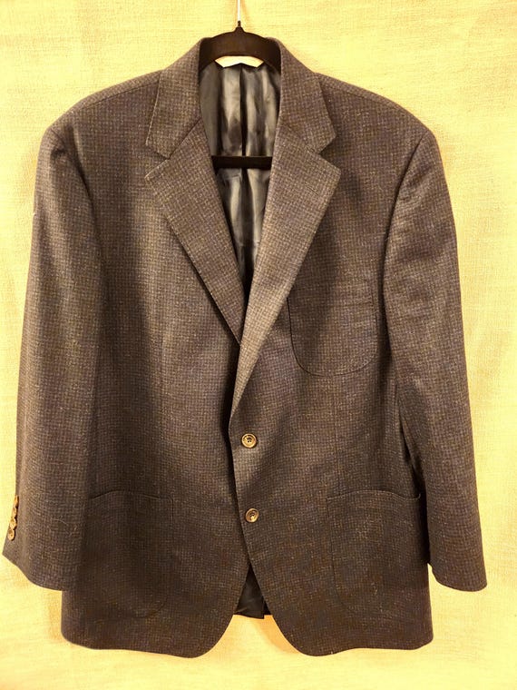 Samuelsohn for Steven Giles 100% Lambswool Blue a… - image 1