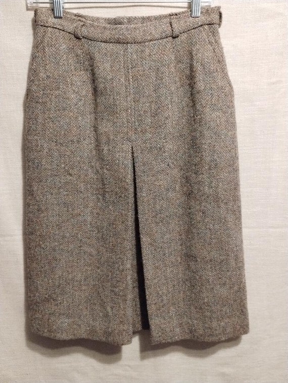 Rare Vintage Harris 100% Wool Handwoven Herringbo… - image 1