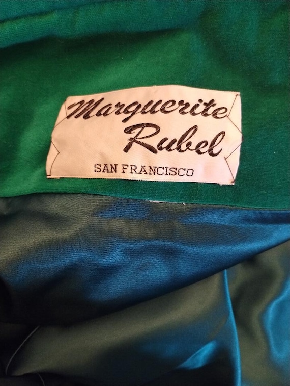 Vintage 60's Marguerite Rubel San Francisco Velour Coat Sz S Vintage 60's Marguerite Rubel San Francisco Velour Coat Sz S