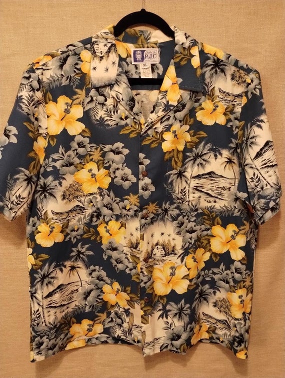 NWOT Vintage RJC Tropical Relaxed Fit Camp Shirt … - image 1