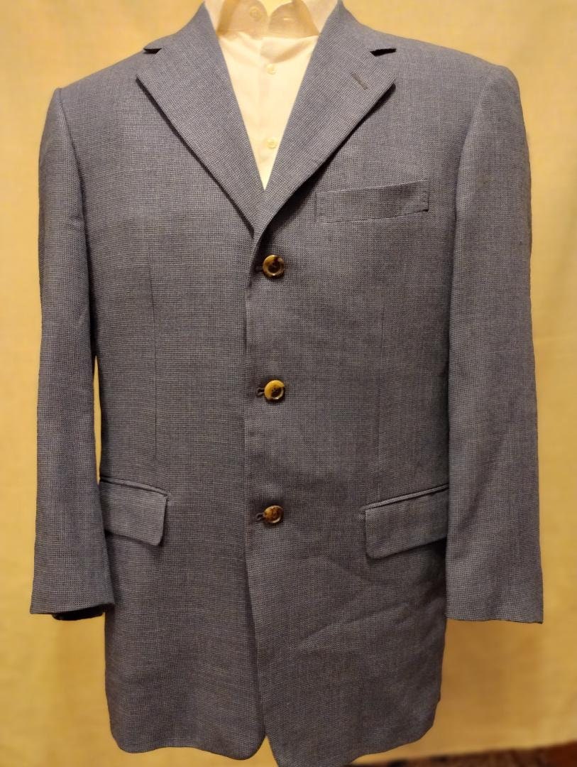 Pal Zileri, Vintage 90's Pal Zileri 100% Wool 3 Button Blazer Sz 46