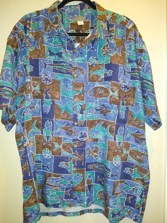 Vintage Kahala Hand Made Hawaiian Shirt Sz XL - image 1