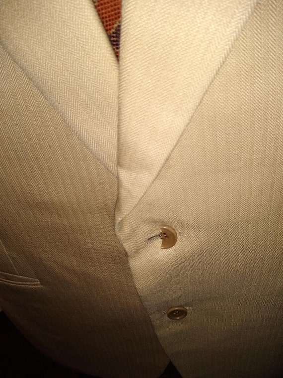 Vintage Canali 100% Silk/Wool 2 Button Spring Bla… - image 3