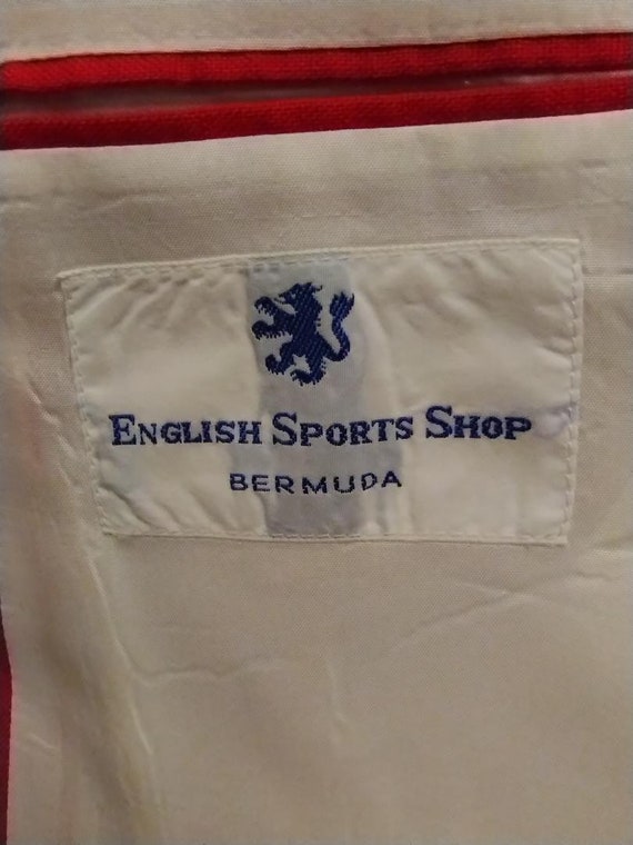 Vintage 70's English Sports Shop 100% Linen 2 But… - image 4