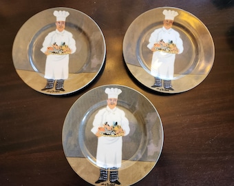 Hand Painted Porcelain Dinner Plate by GUY BUFFET for William