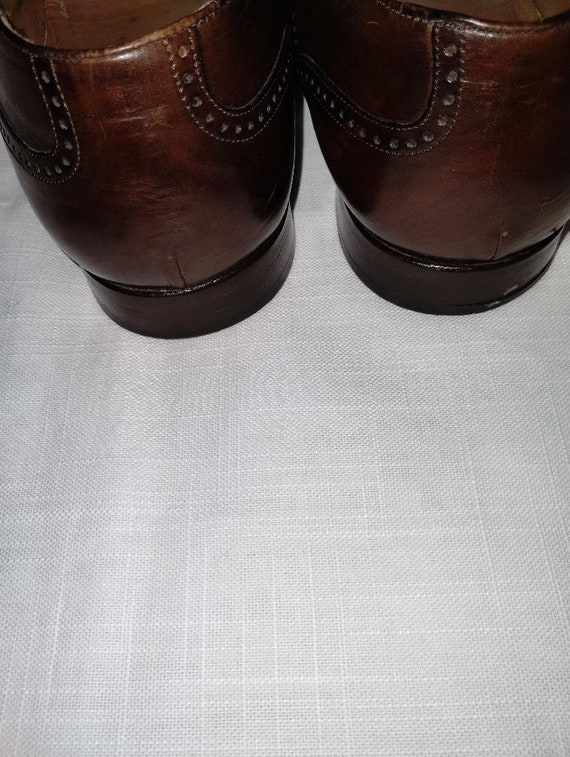 Vintage Mezlan Havana Tasseled Cap Toe Slip-on Loafers Sz  display picture 1