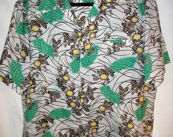 Vintage 70's Hawaii Nei Honolulu Hawaiian Shirt Sz L