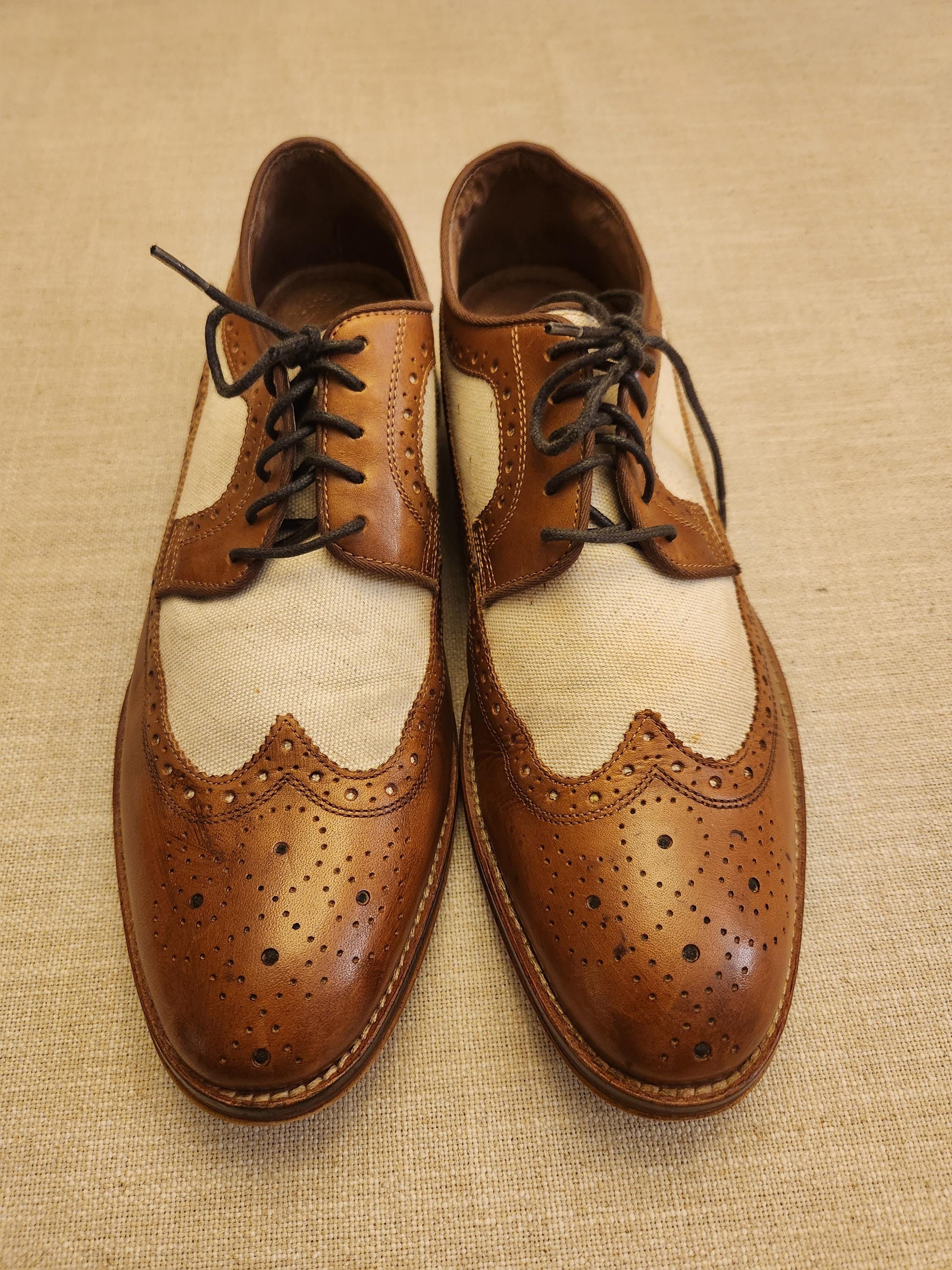 Johnston Murphy Men's Garner Wingtip Leather Oxford Dress Shoes