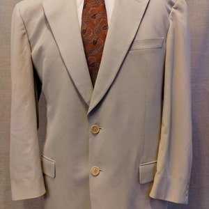 Vintage 90&#39;s Ermenegildo Zegna Soft Cotton 2 Button Blazer Sz 49R