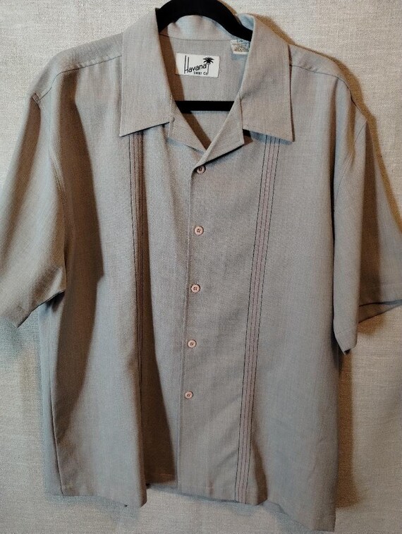 Rare Vintage Havana Mod/retro Short Sleeve Shirt Sz L - Etsy
