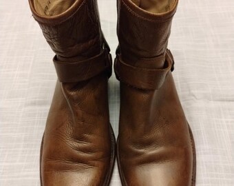 Vintage Frye Men's 100% Leather Ankle Boots Sz 10.5D