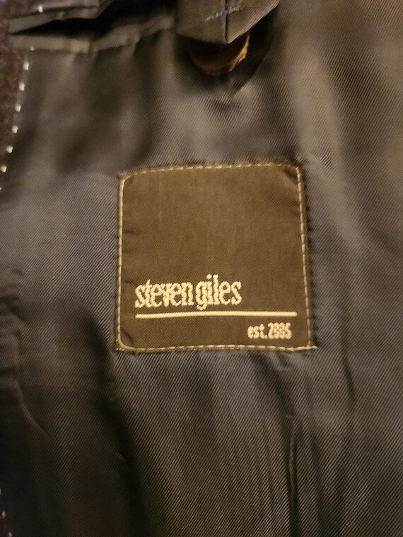 Samuelsohn for Steven Giles 100% Lambswool Blue a… - image 4