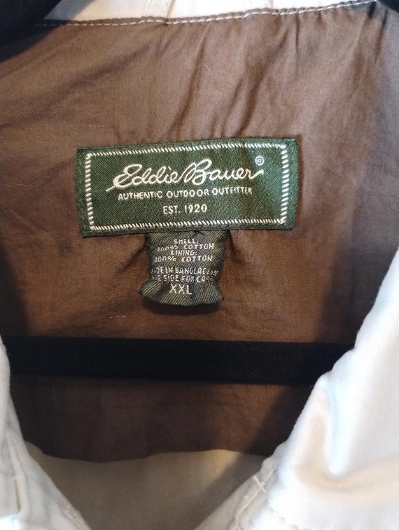 Vintage Eddie Bauer women's Khaki Safari Jacket S… - image 3