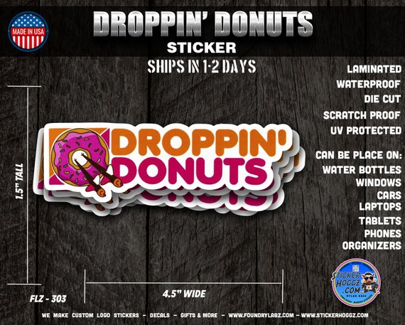 thumbnail image 2 of I Run On Dunkin Sticker Bumper Sticker Vinyl Decal 5 2 of 13