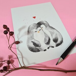 Postkarte Pinguin Liebe Bild 4