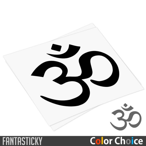 DECAL Aum Om decal - Om car decal, om sticker, vinyl yoga decal, ohm decal, macbook decal, laptop sticker, aum symbol, meditation sign