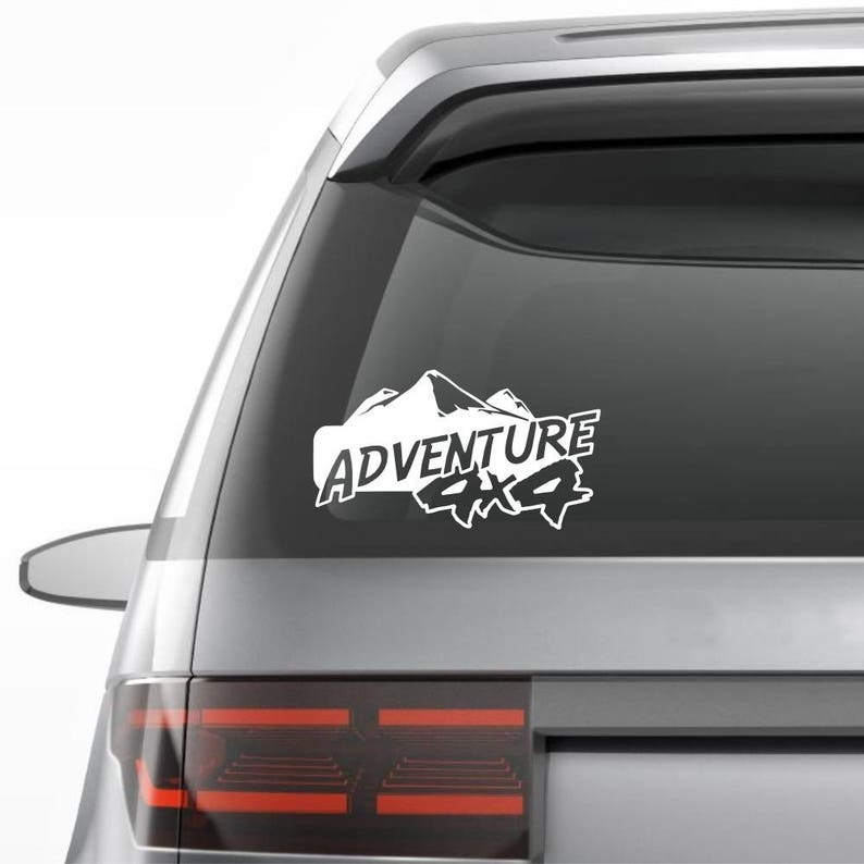 DECAL Adventure 4x4 Vinyl Decal Off Road Car Bumper Window
