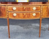 Councill Craftsmen Banded Inlaid Mahogany Federal Style Dining Room Sideboard c1990s