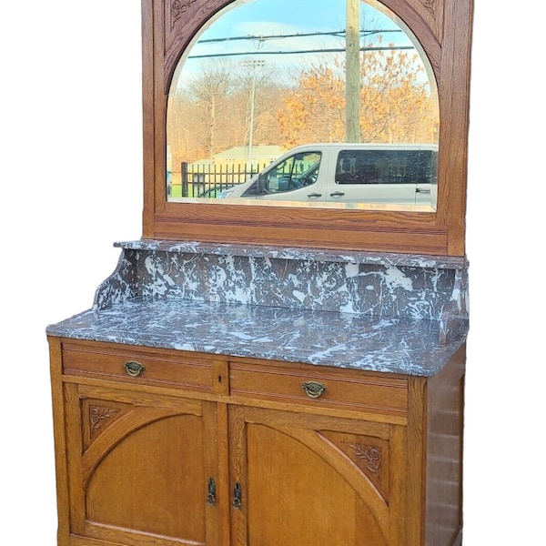 Marble Top Washstand Etsy