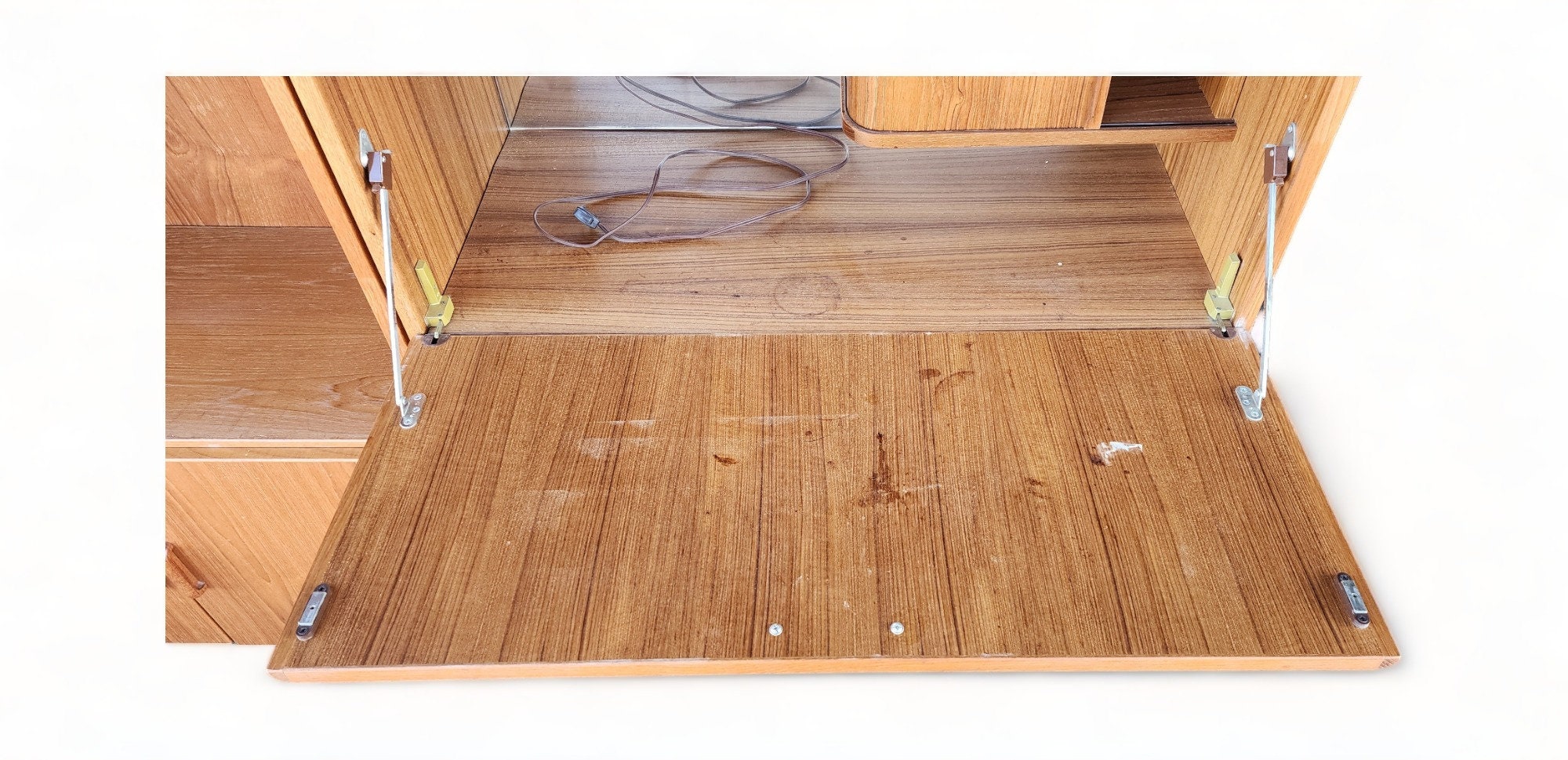 Danish Modern Jesper Furniture Co 3 Piece Teak Sectional Wall Unit