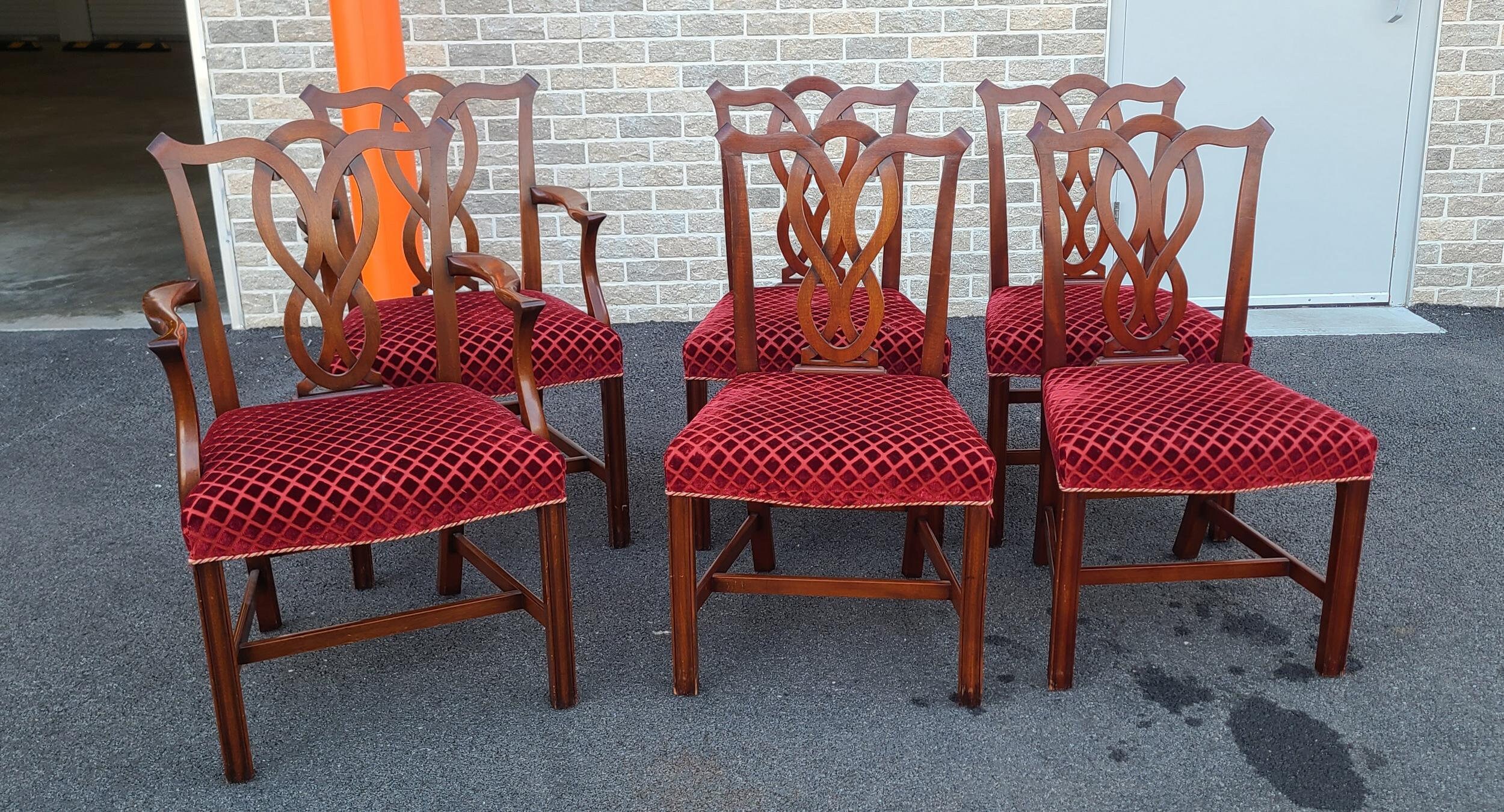 Conjunto muy fino 6 muebles Statton caoba Chippendale estilo | Etsy