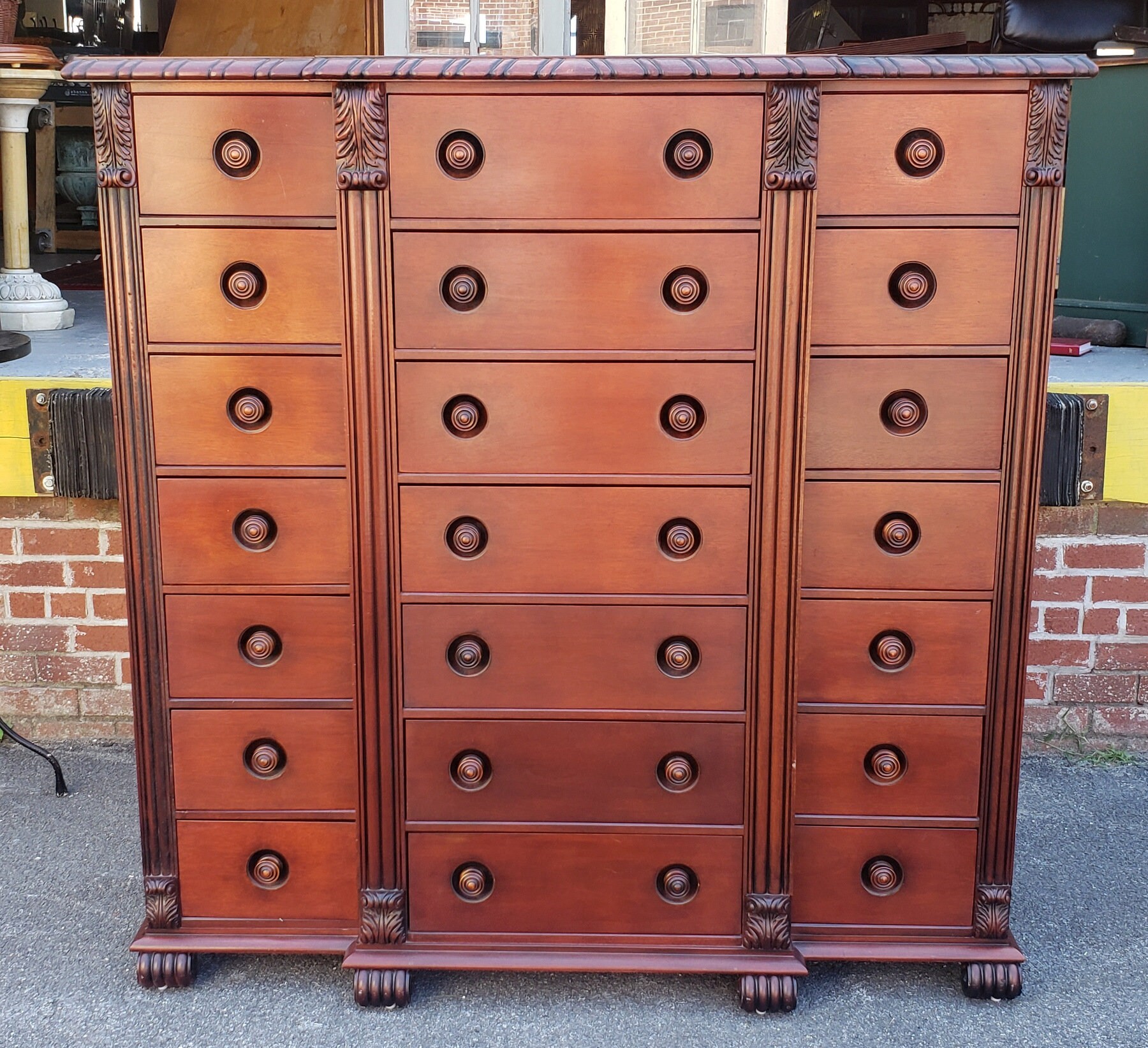 Ralph Lauren Mahogany 21 Drawer Gentleman S Bedroom Chest Etsy