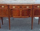 Very Fine Millender Furniture Co. Banded Inlaid Mahogany Hepplewhite Federal Style Dining Room Sideboard Buffet