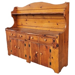 Knotty Pine Buffet Etsy