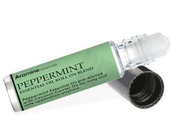 Peppermint Essential Oil Roll-On, 10ml Aromine Essentials