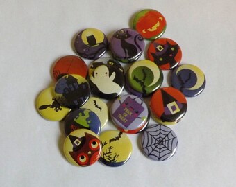 Halloween 1.25" Buttons (set of 12)