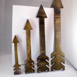 Wooden Arrows, Finished or Unfinished, Four sizes,  Direction, Rustic