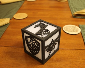 Zelda Lamp Cube-great gamer gift-unique night light